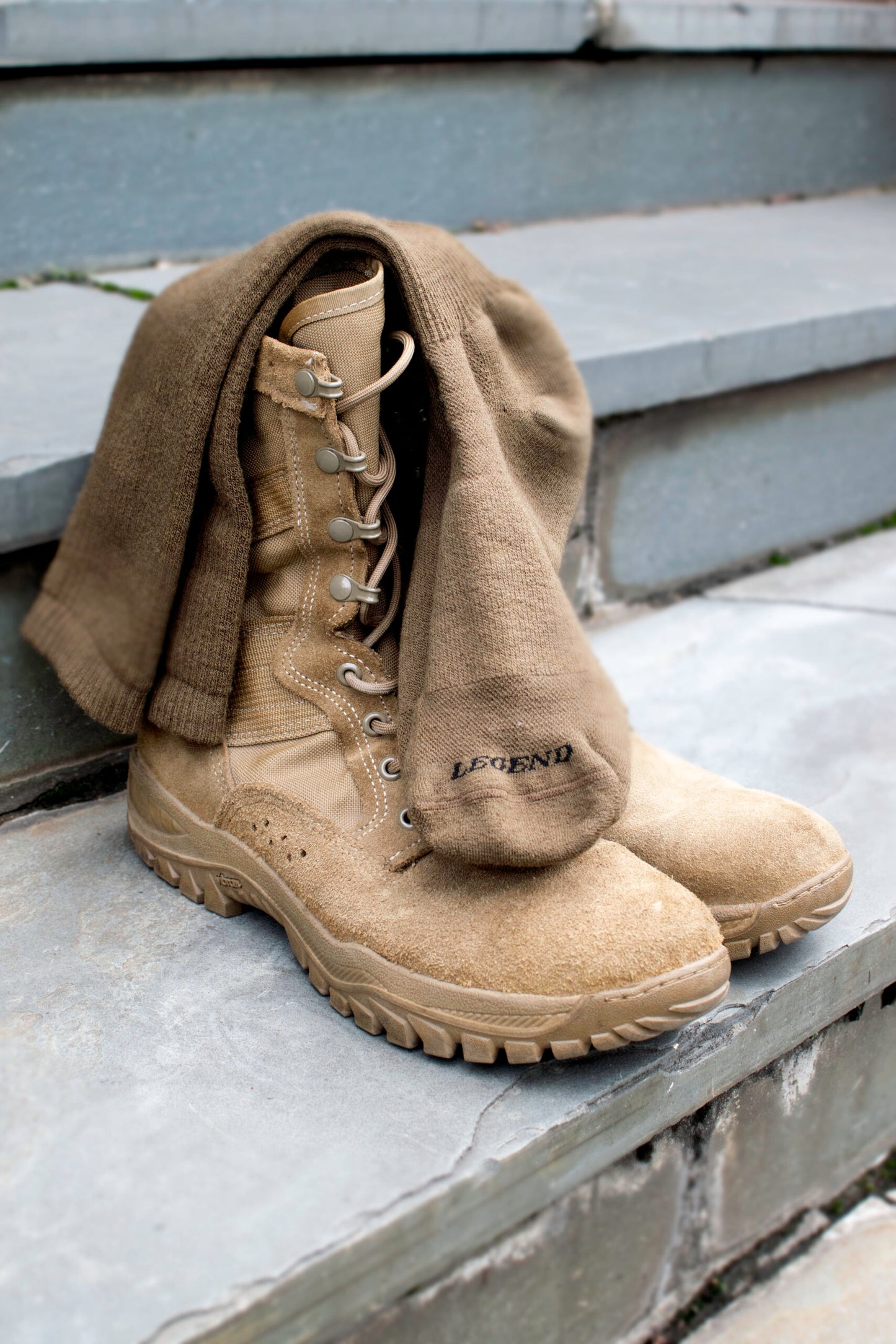 LEGEND® (All-Weather) Compression Over-the-Calf Merino Wool Tactical Boot Socks-Unisex