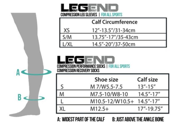 LEGEND® Compression Performance Socks | Compression Running Sock